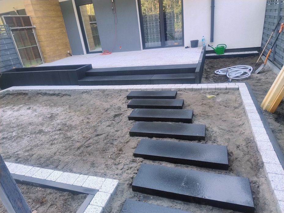 usługi brukarrskie , układanie kostki brukowej