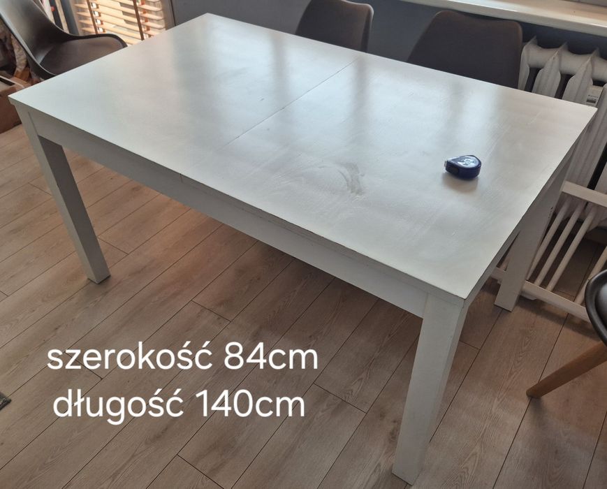 Stół rozkładany biały