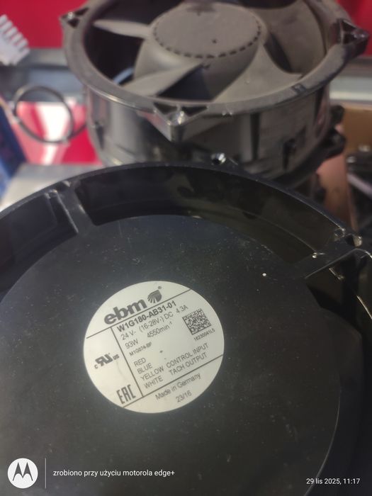 Wentylator przemysłowy EBM W1G180