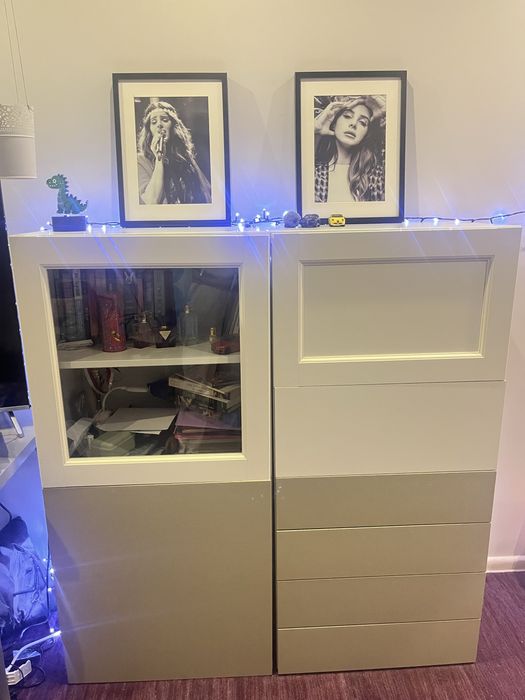 Szafki komody biale szare ikea