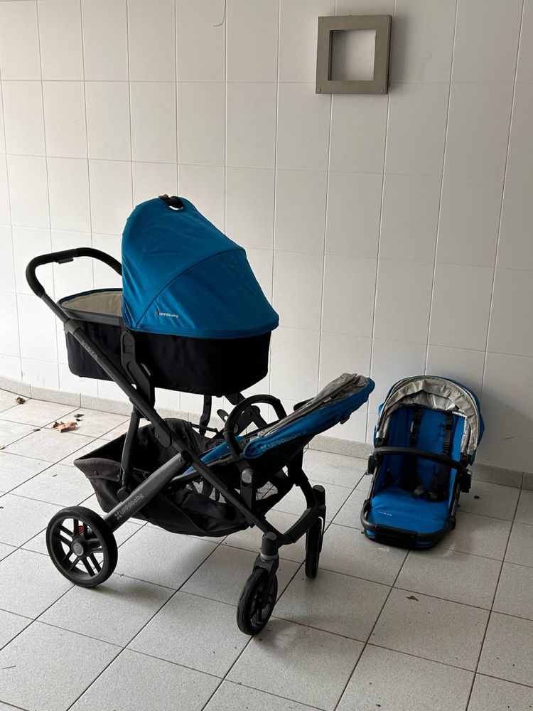 Carrinho de bébé uppababy duplo (inclui alcofa)