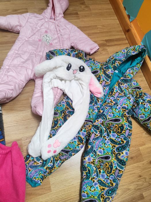 Zestaw ubrań mega paka wyprawka zima dla niemowlaka dziewczynki 74/80