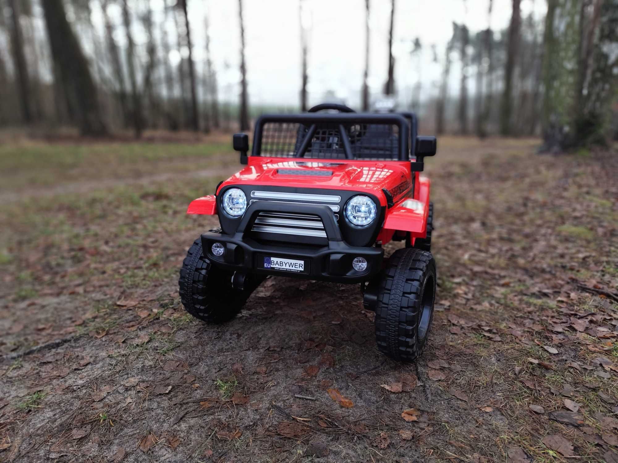 Auto Na Akumulator Jeep 4x4 Dla Dziecka - Pilot - Miękkie koła