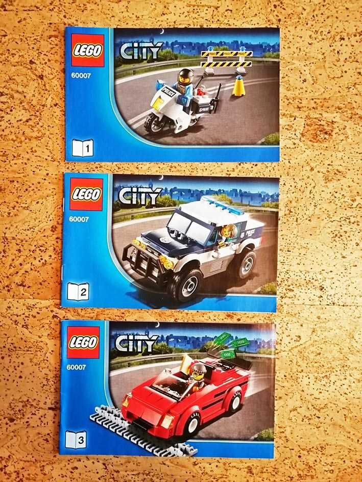Lego City 60007 - kompletny - Superszybki pościg - 3w1