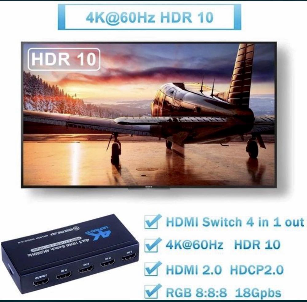 HDMI комутатор світч на 4 порти