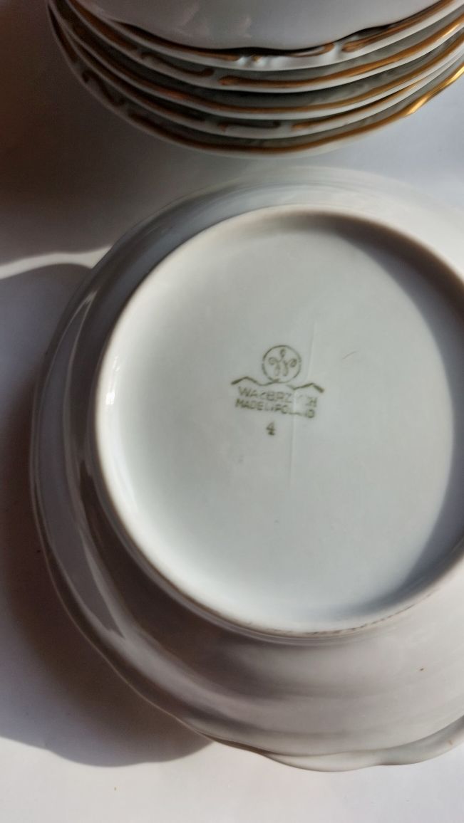 Wałbrzych (c.t. Tielsch) miseczki małe aperitif porcelana porcelit
