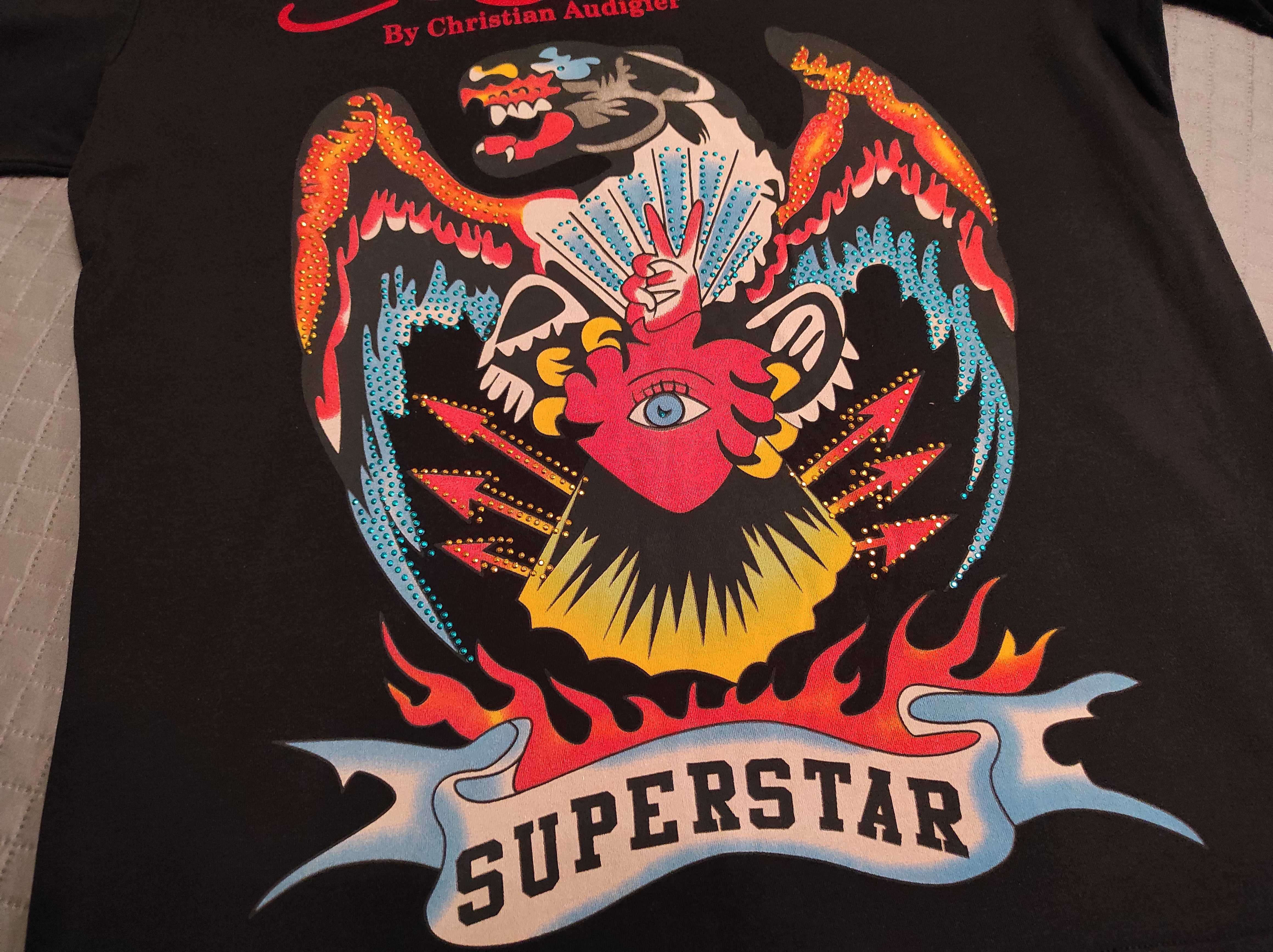 T-shirt, koszulka - ED HARDY - SUPERSTAR - rozmiar XXL