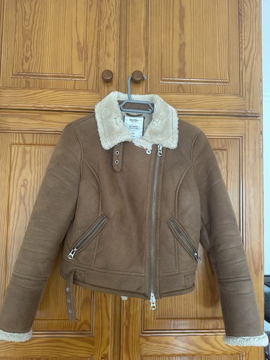 Casaco Castanho Bershka