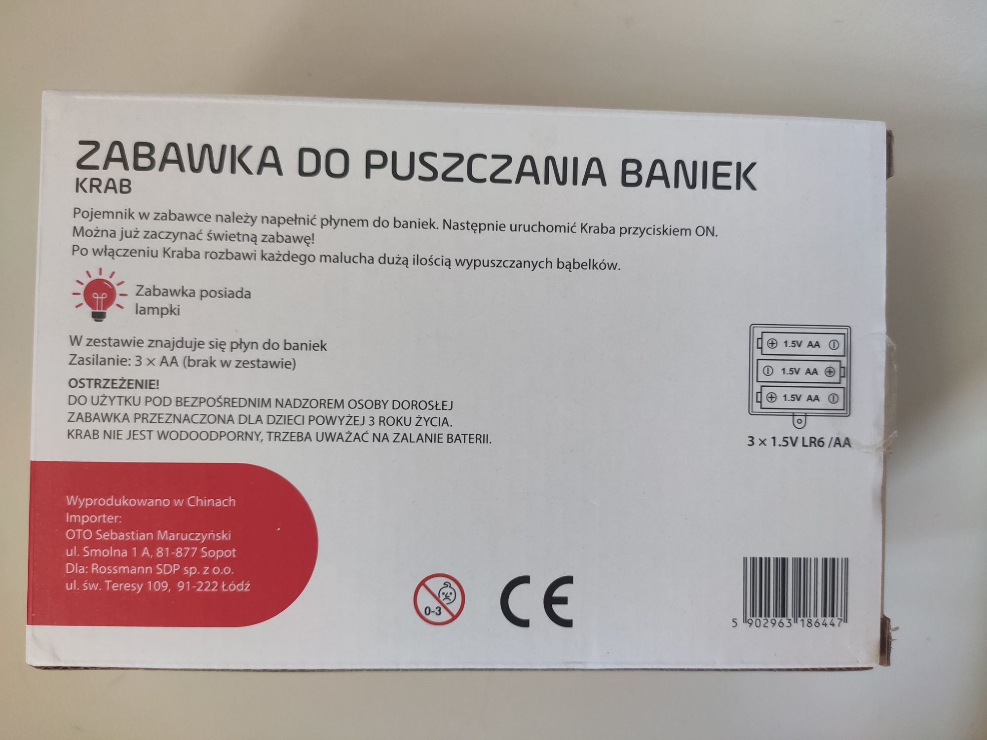 Nowa zabawka do puszczania baniek z dźwiękiem