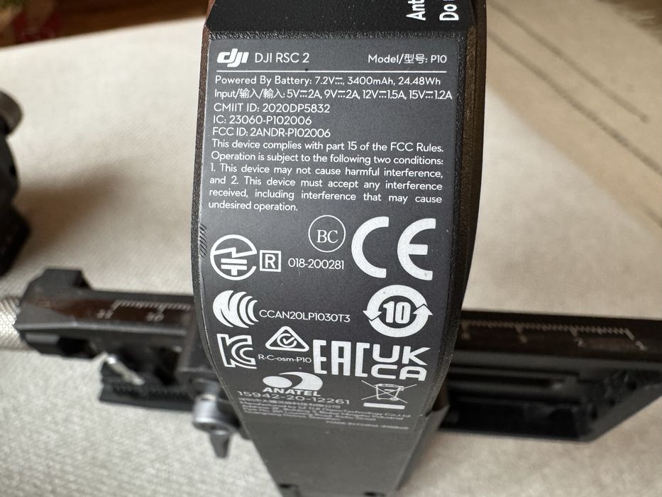 Стабілізатор для зйомки DJI RSC 2