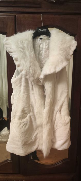 Colete casaco de pêlo sintético impecável