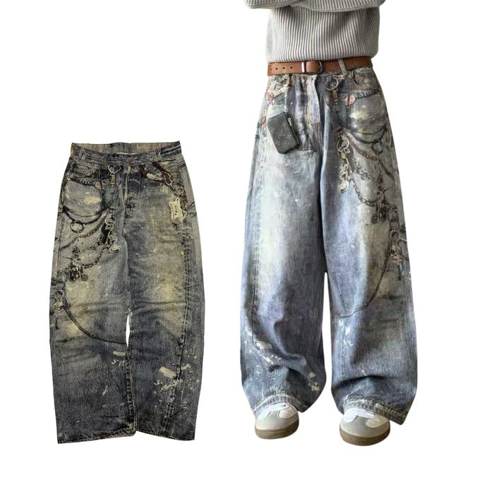 Baggy flared acne type opium jeans erd balenciaga акне фларед джинси