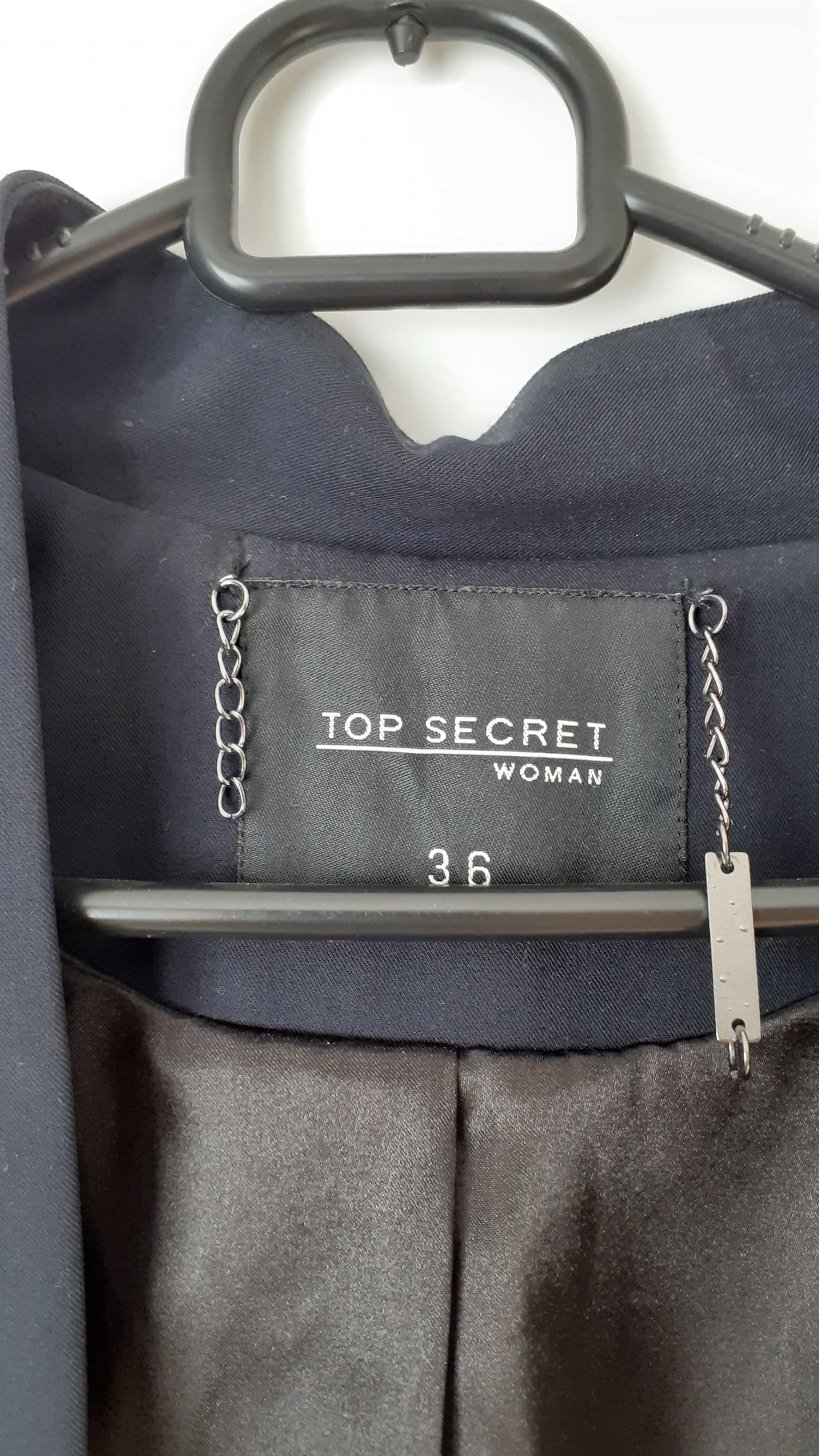 Klasyczny granatowy żakiet Top Secret, 34