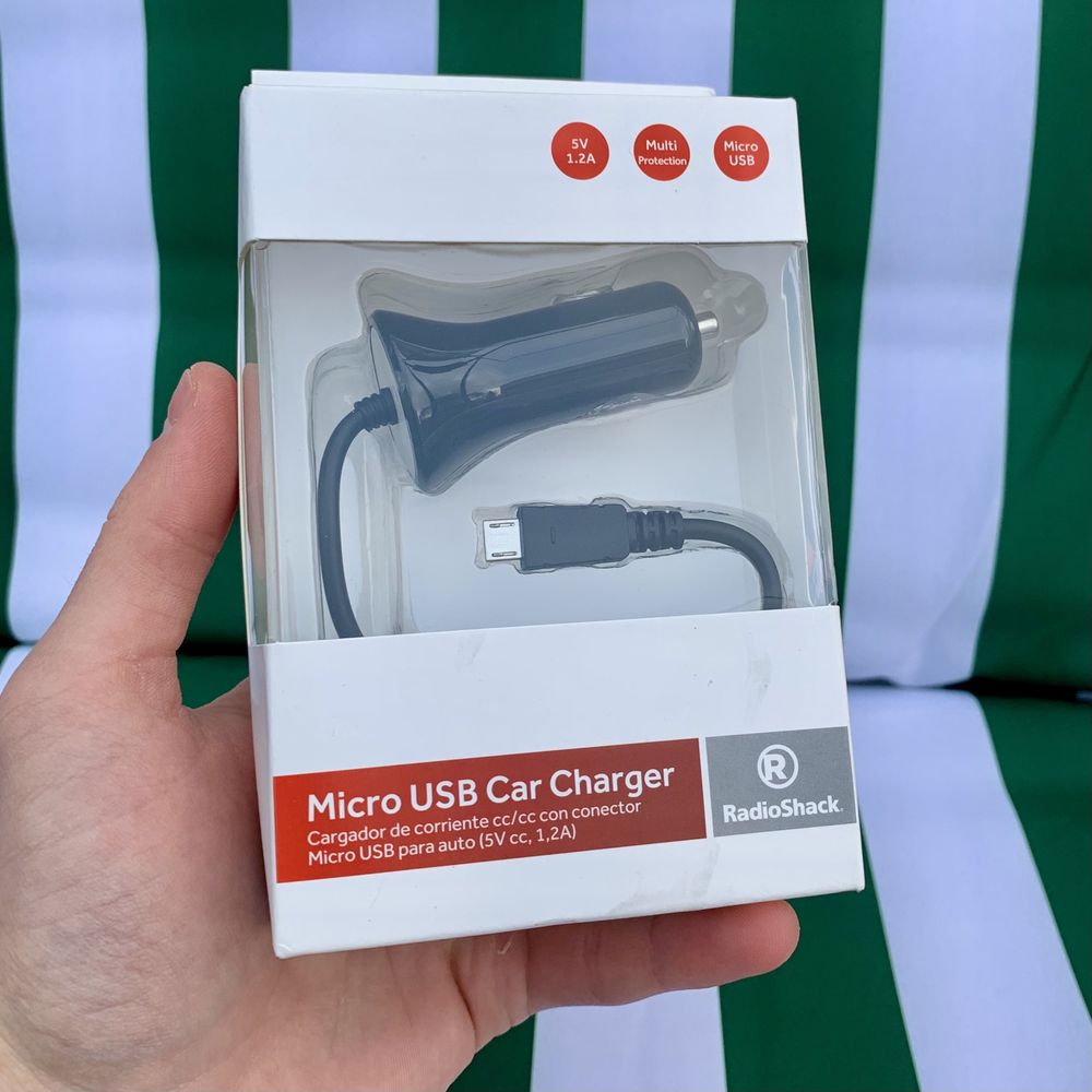 NEW Micro USB зарядка от прикуривателя в машину RadioShack