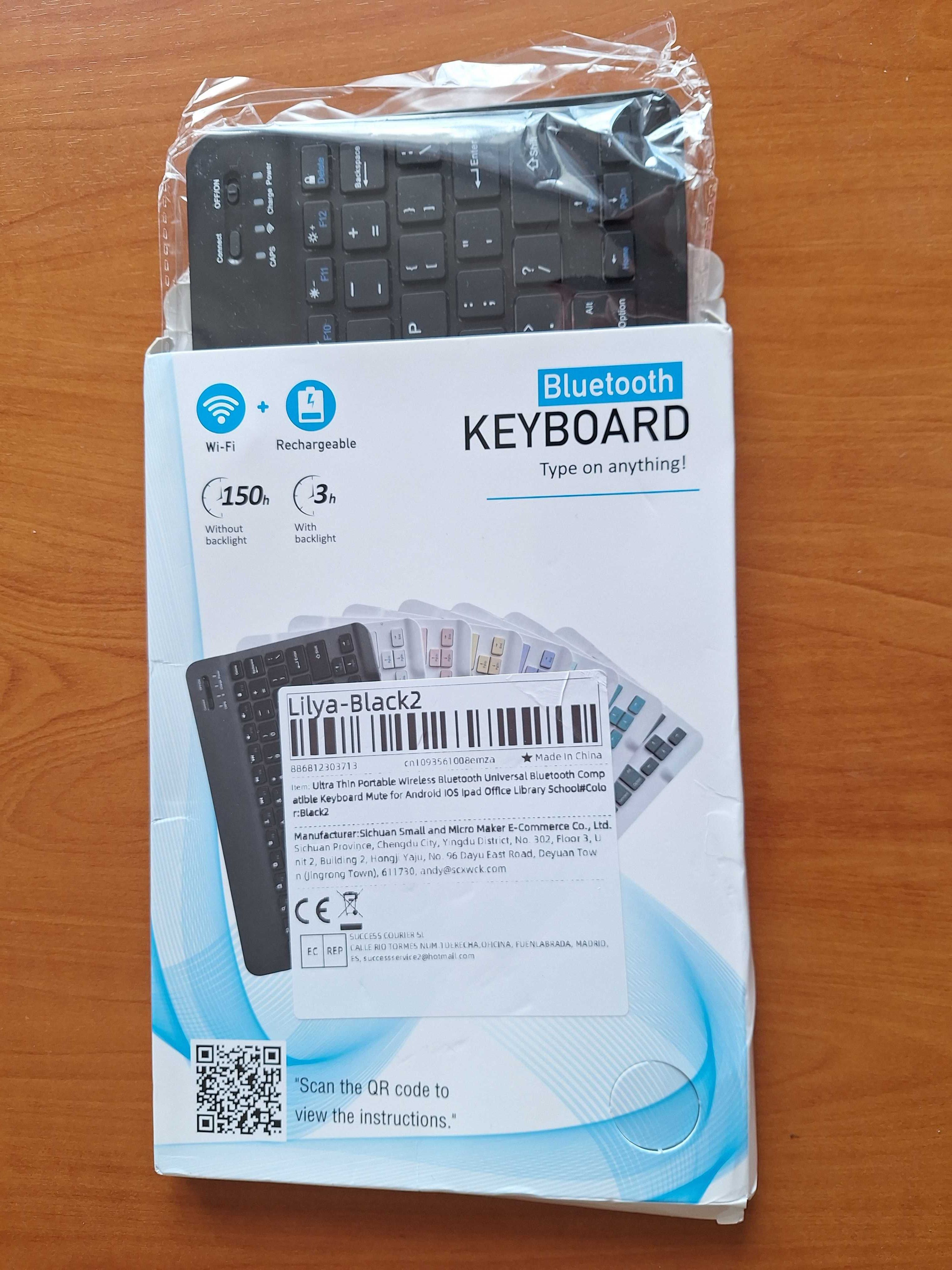 Teclado Bluetooth ultra fino para tablet