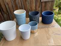 6 DONIC ceramicznych niebieskie biale czarna cena za wszystkie