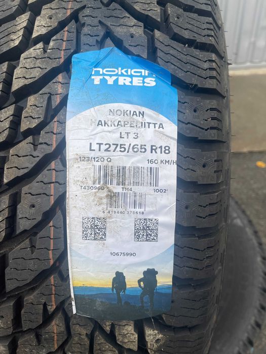 Шини Nokian Hakkapeliitta LT3 275/65 R18 123/120Q під шип, 4шт.
