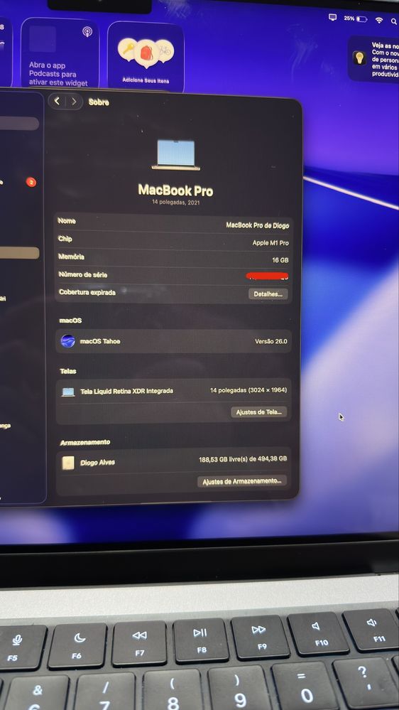 Apple Macbook pro (M1 Pro)  14” 16/ 512Gb