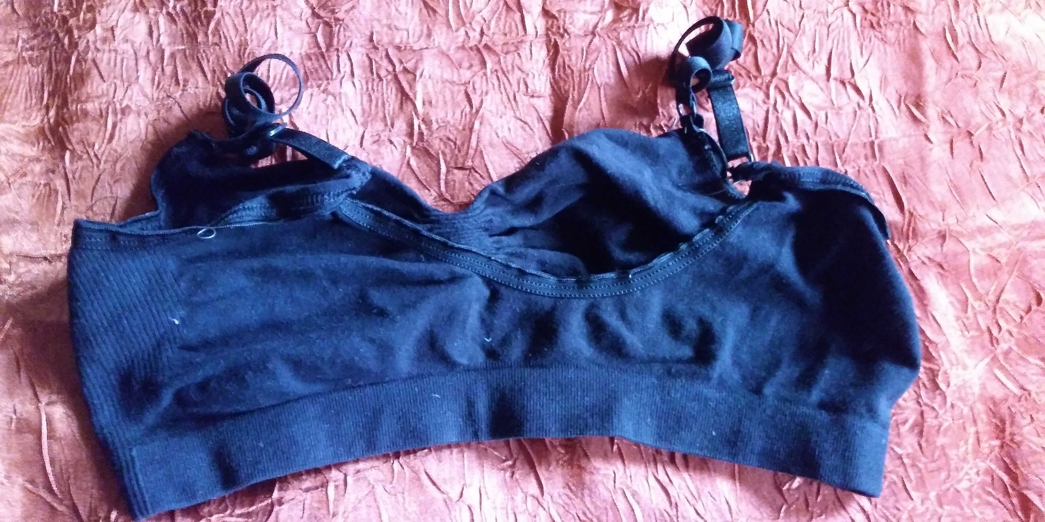 Brubeck czarny sportowy biustonosz 75C/D