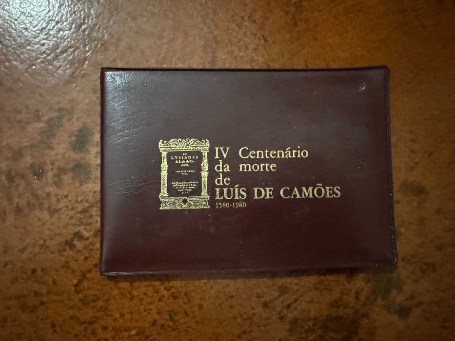 Carteira Moedas IV Centenário morte Luís de Camões