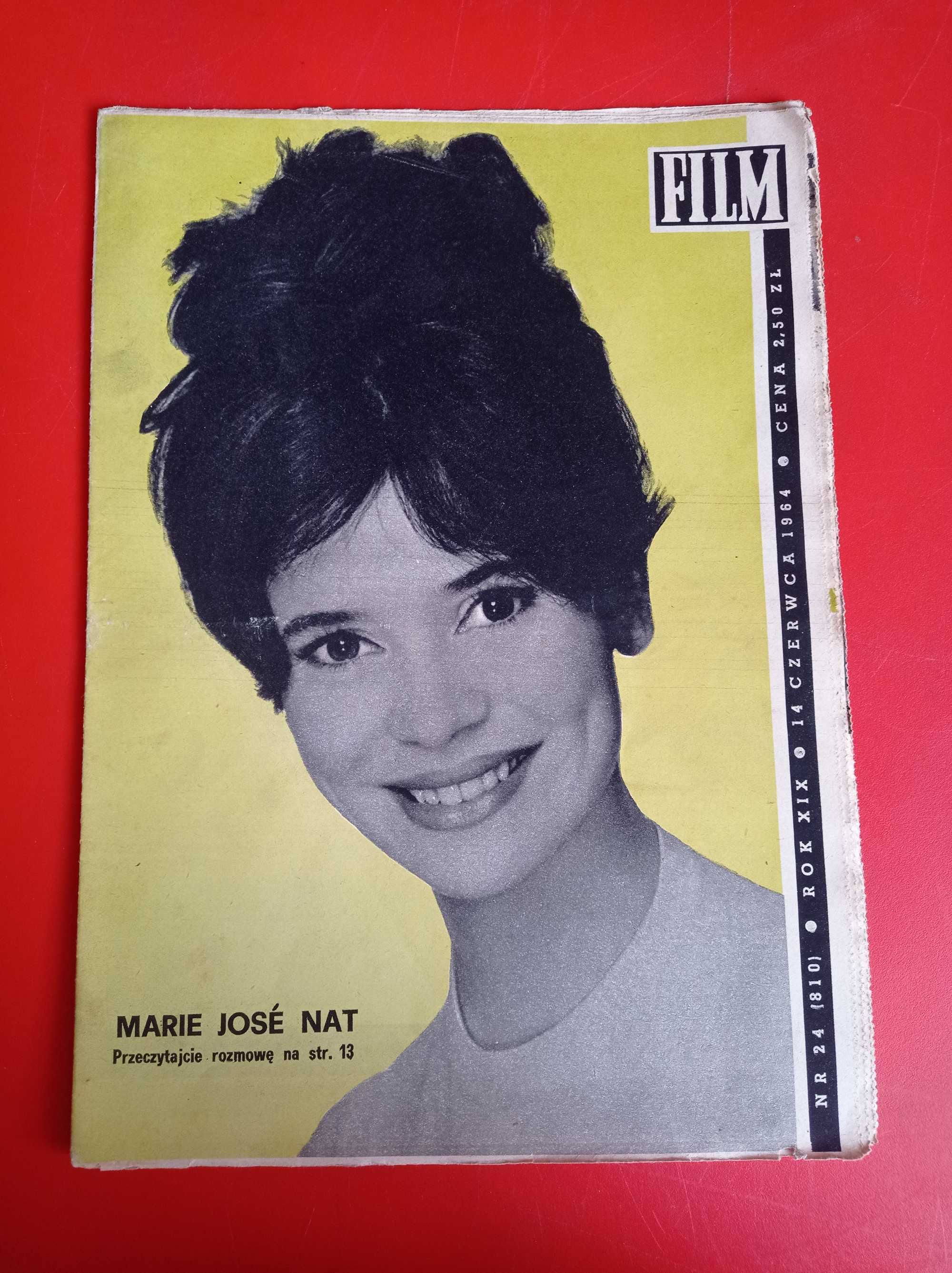 Magazyn ilustrowany FILM nr 24, 14 czerwca 1964, Marie Jose Nat