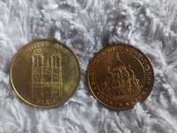 Monety, medale z Paryża, zestaw 2. sztuki