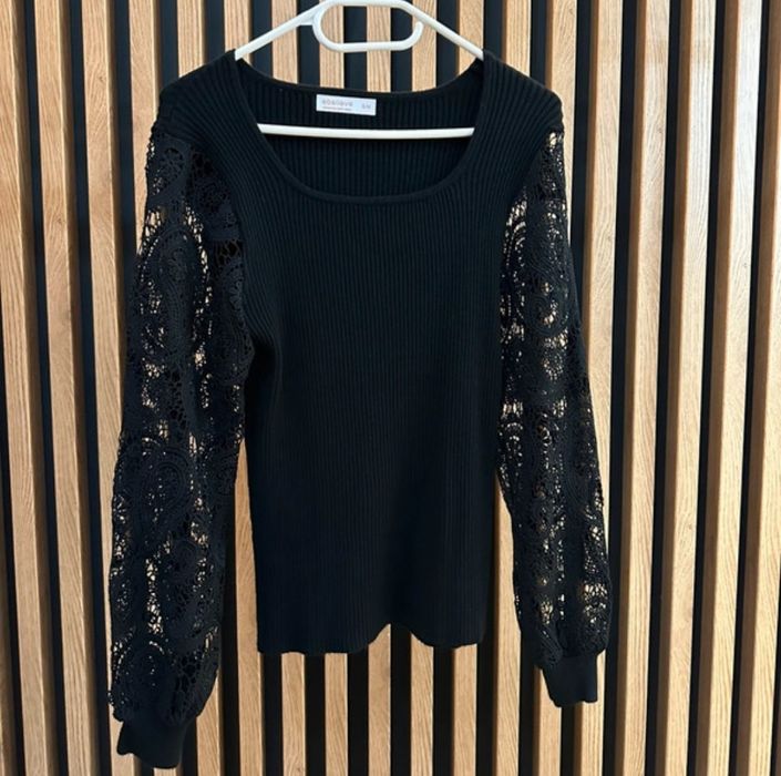 Bluzka-Sweter zdobiony rękaw nowa