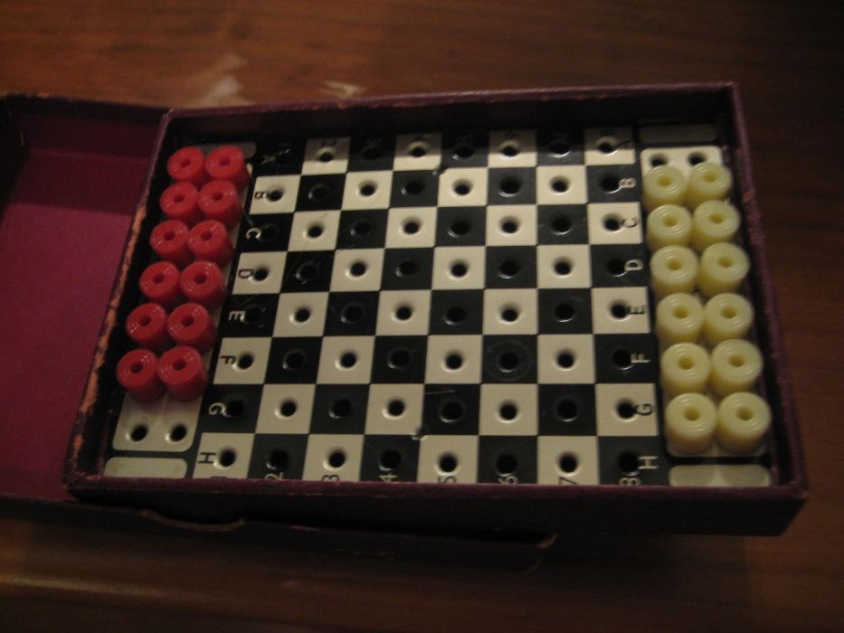 Jogo déc.1950, Damas Viagem, made in England