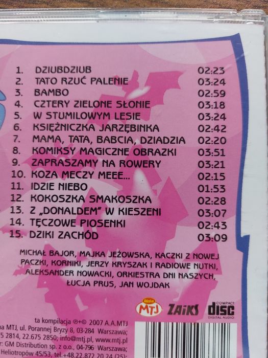 Piosenki Jedyneczki, Jedyneczki i Dwójeczki, MiniMini, cd