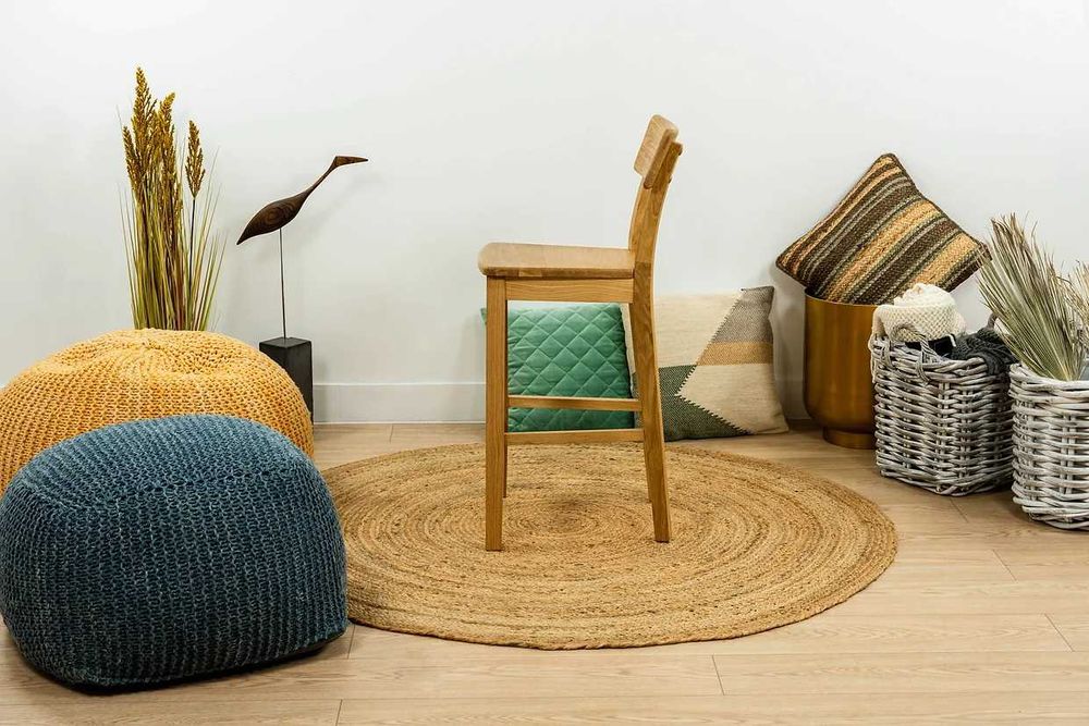 Krzesło dębowe barowe hoker z drewna dębowegо, drewniane krzesła