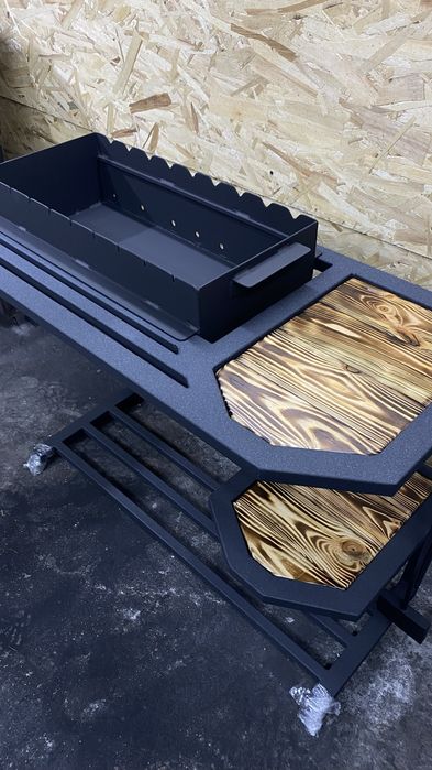 Преміальний лофт мангал 3мм з дровником | Ручна робота гарантія 15 р.