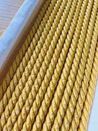 Pasmanteria stok sznur złoty lamówka 12 metrów DIY craft rękodzieło