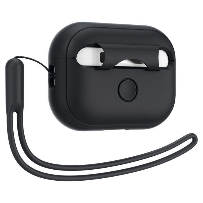 Etui Spigen Silicone Fit Strap do Apple Airpods Pro 1 / 2, Czarny