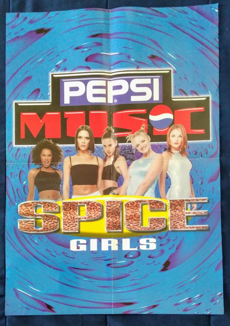 Poster das Spice Girls- Pepsi, anos 90