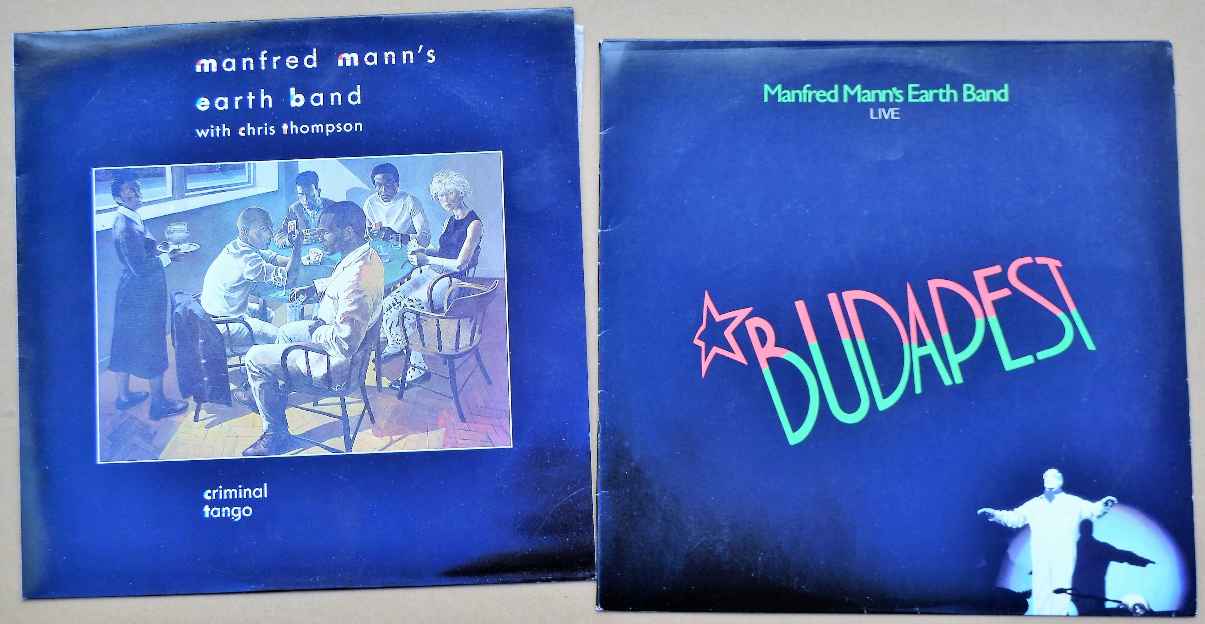 Manfred Mann's Earth Band ‎– Budapest (Live). Criminal Tango. Vinil LP