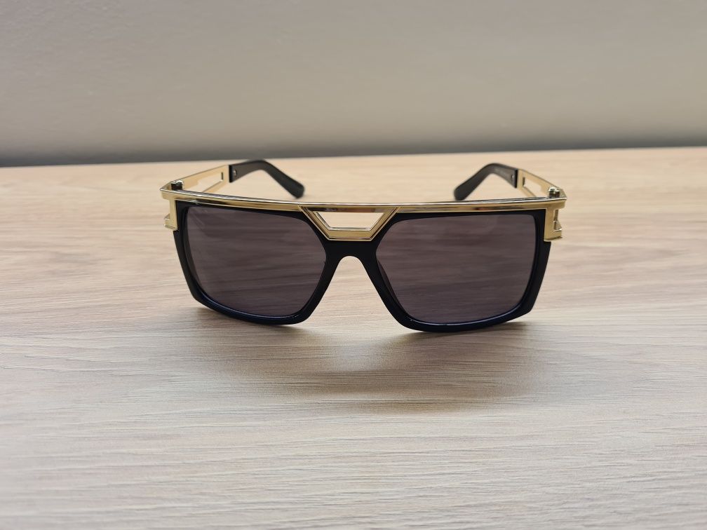 HIT Nowe Okulary Polaryzacyjne Przeciwsłoneczne UV400 Czarno Złote