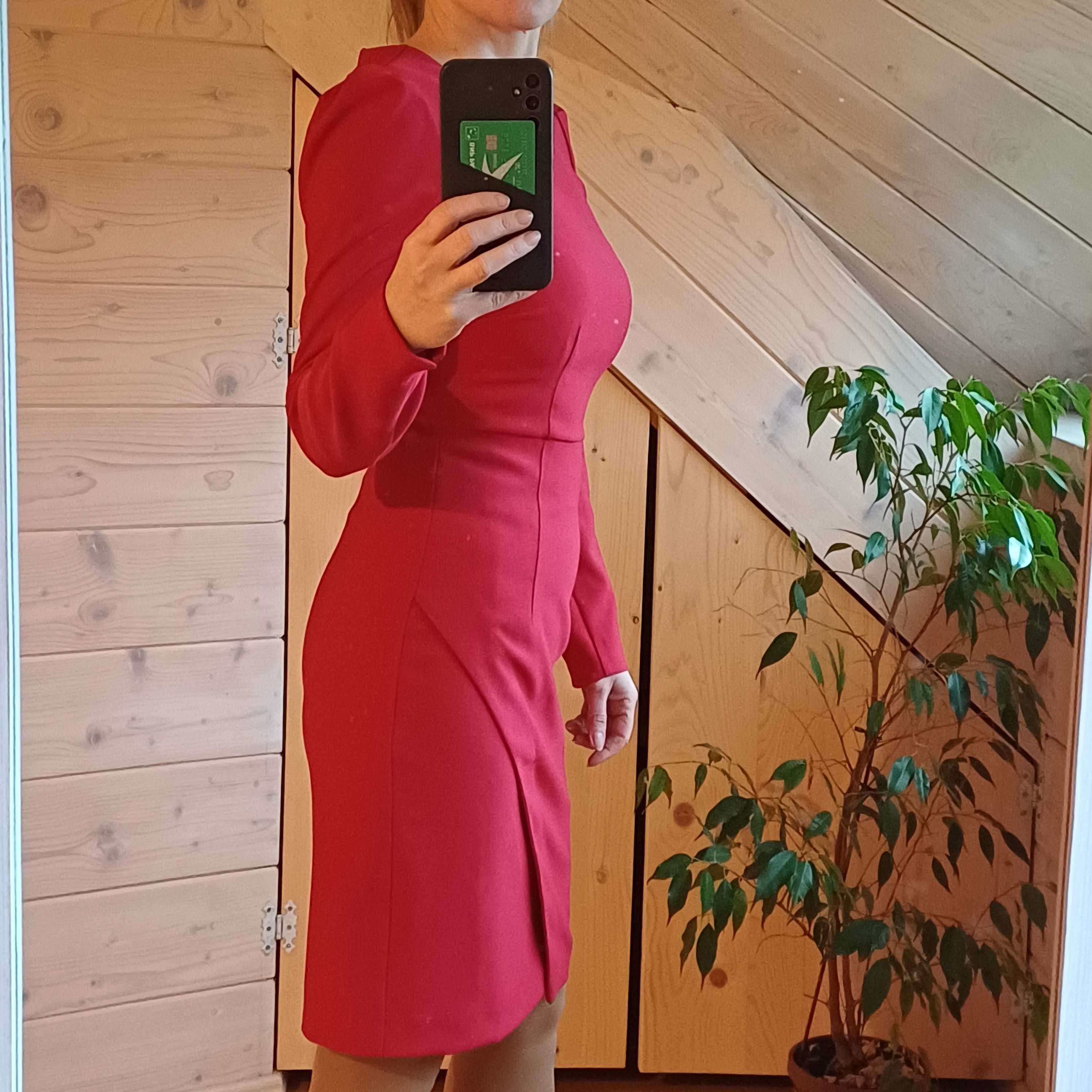 Sukienka Taranko 34 piękna czerwień super stan