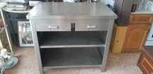 bancada de inox.