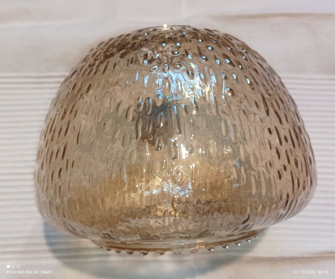 Szklany klosz, abażur do lampy wiszącej