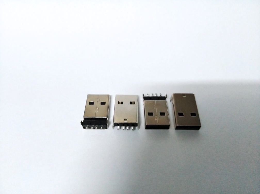 USB ЮСБ, 10 грн за шт, разъём штекер тип А male (папа) НОВЫЙ под пайк