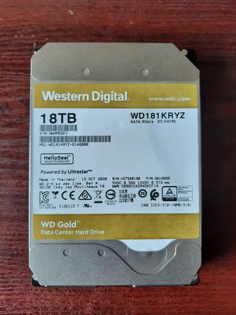 Жорсткий диск Wester Digital. WD Gold 18TB
