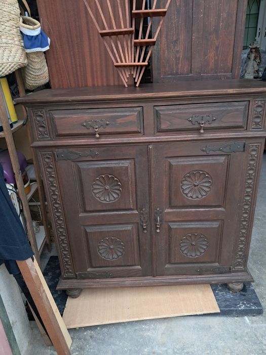 Móvel sapateira rústico em madeira