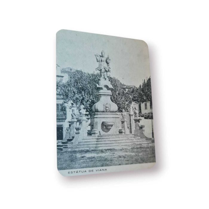 Cartão-Calêndário TipografiaVianense–1984(c/ régua/foto Estátua Viana)