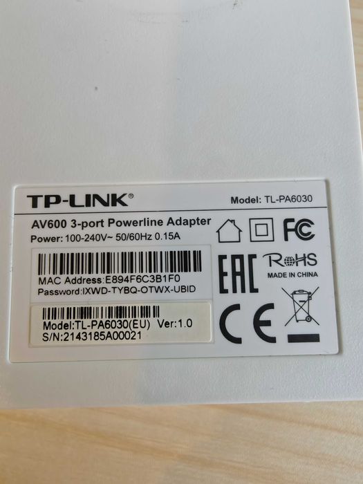 TP-Link AV600 3-Port Gigabit Powerline Adapter Starter Kit