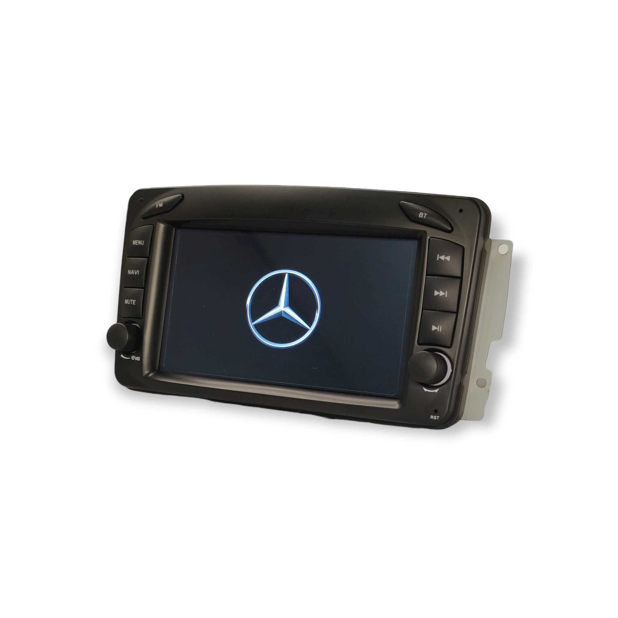 Radio 2 DIN Android Mercedes Benz A C G CLK - W209 W203 Novo Garantia