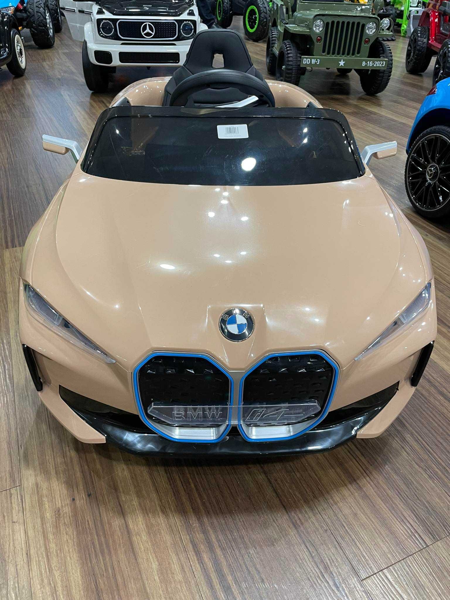 MEGAAUTKA.PL BMW i4 na akumulator dla dzieci EVA + Pilot samochód 12V