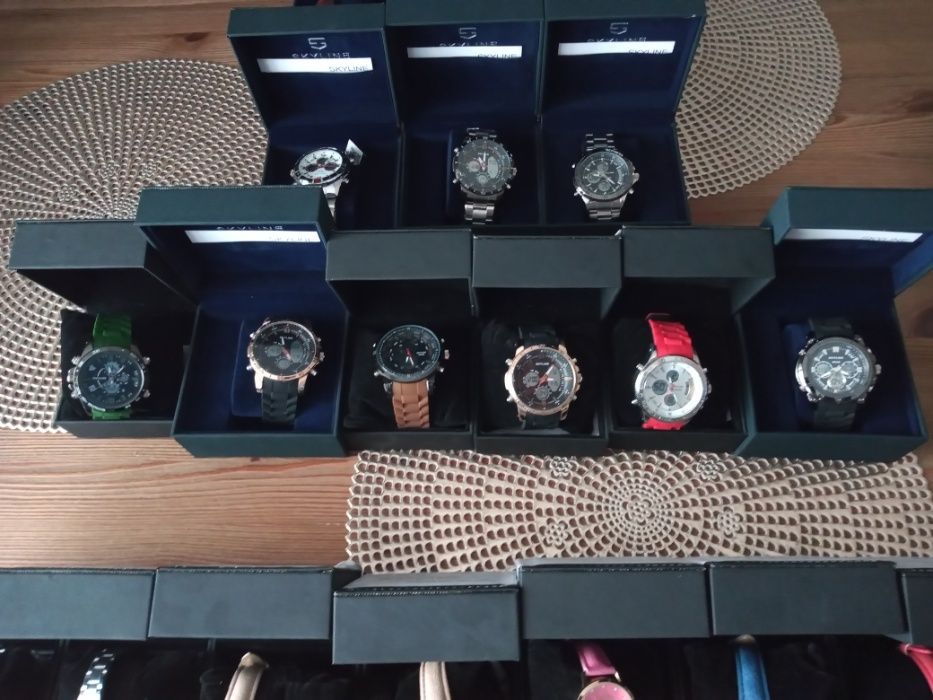 Nowe Amerykańskie męskie zegarki z chronografem, wodoszczelne 30m