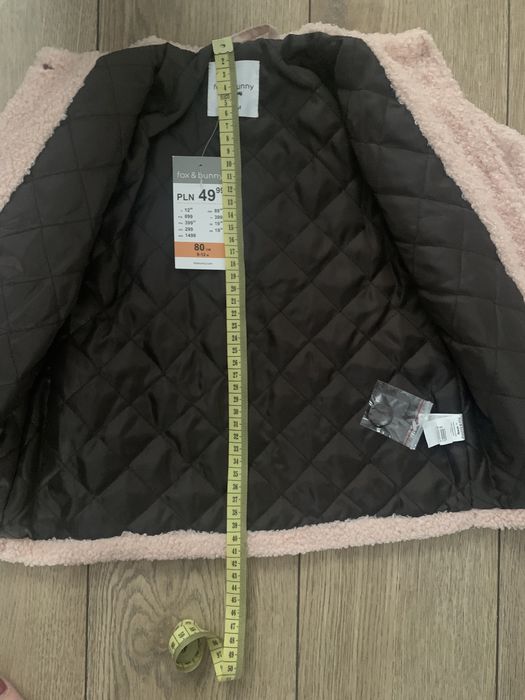 Nowy śliczny płaszczyk dla dziewczynki Sinsay  r.80