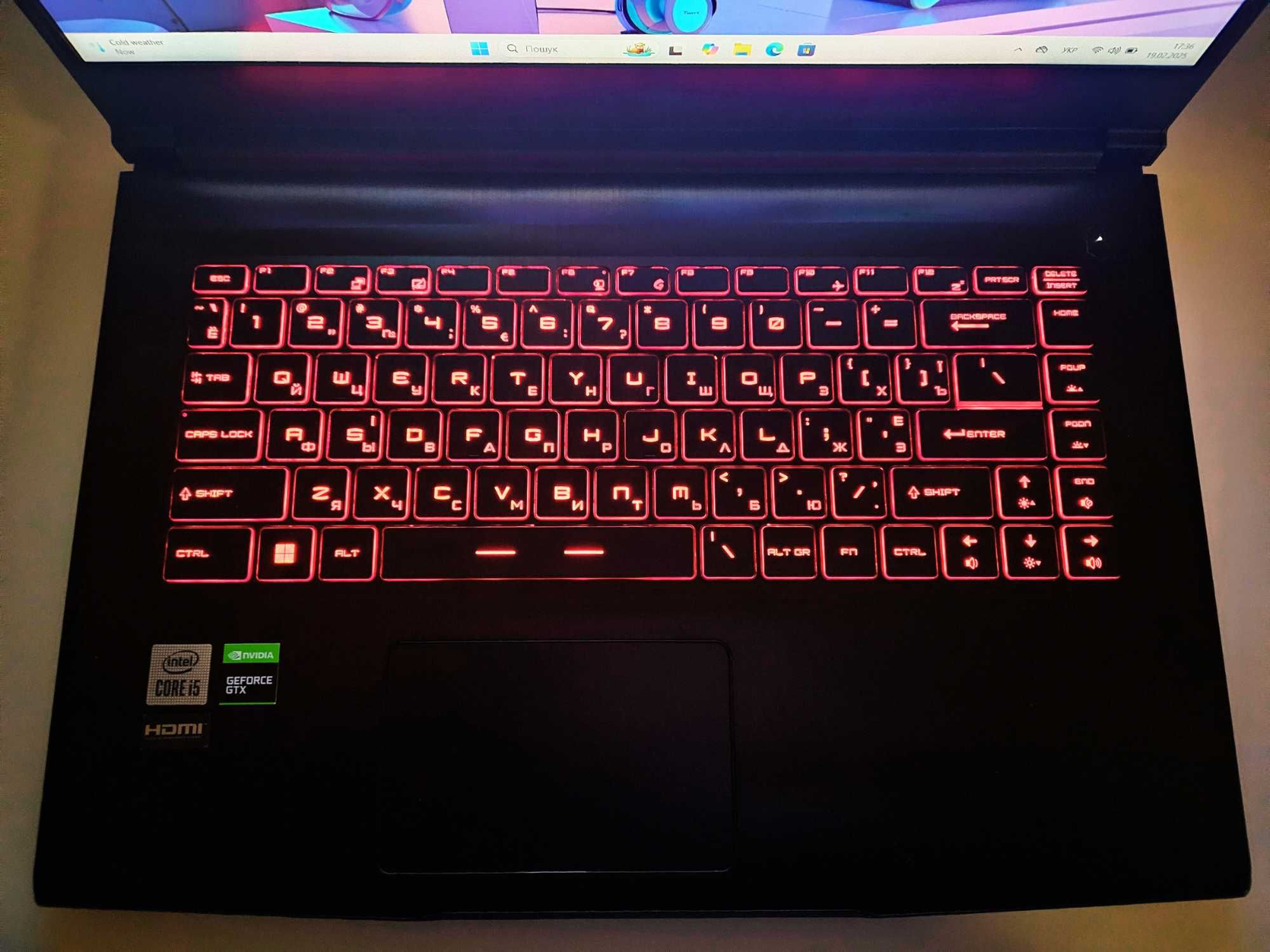 Ноутбук MSI GF63 Thin 10SC i5-10500H 6(12)|GTX 1650|16GB|256Gb|256Gb