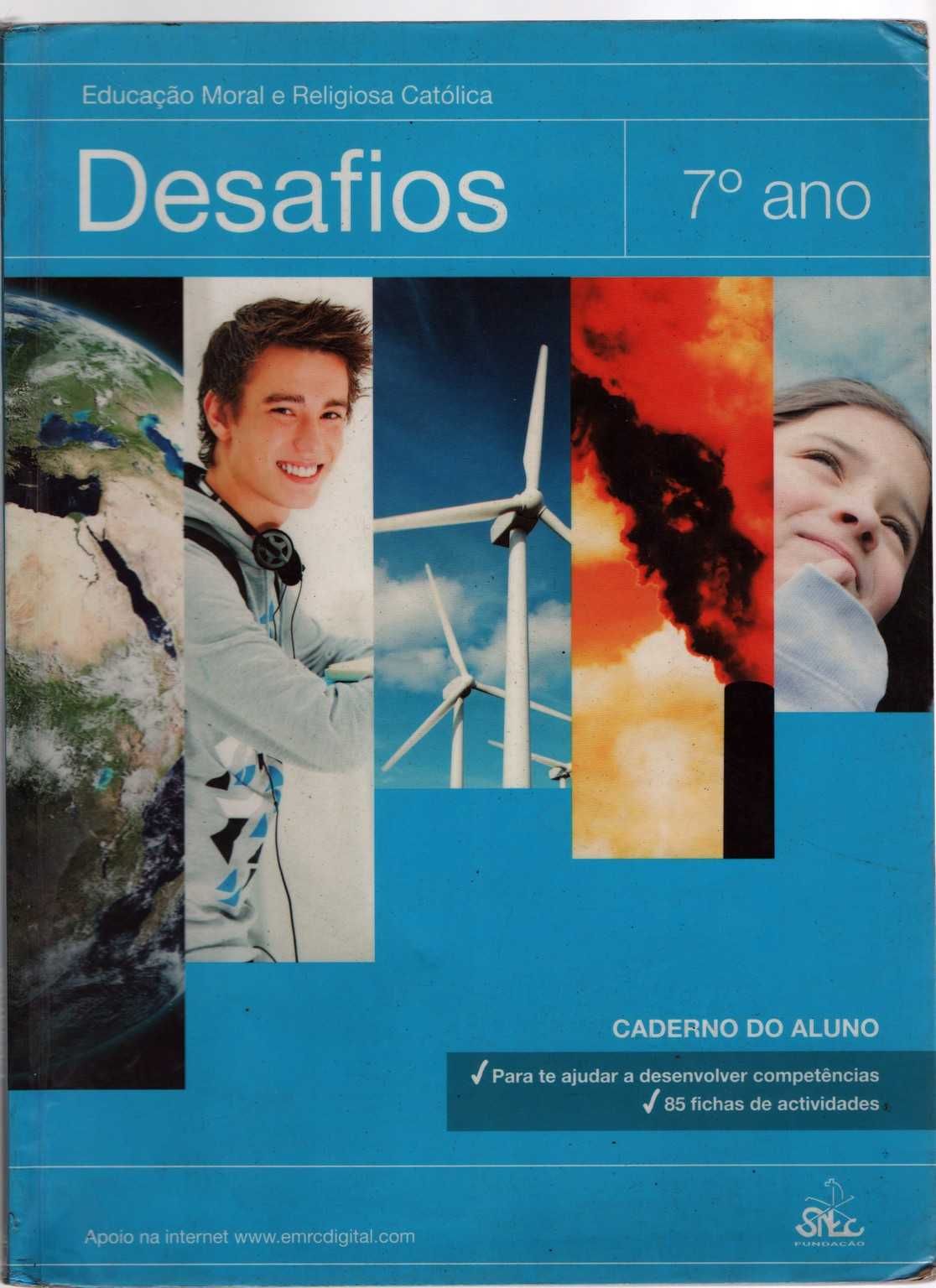 livro escolar desafios 7º ano Moral como novo